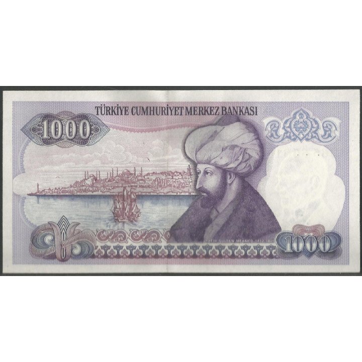 Turkya 1.000 Liras L1970 (1986) D P196 reverso