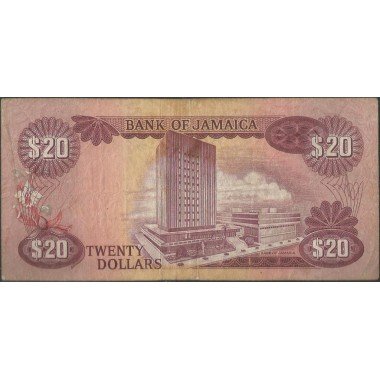 Jamaica, 20 Dollars L1960 (1976) P63