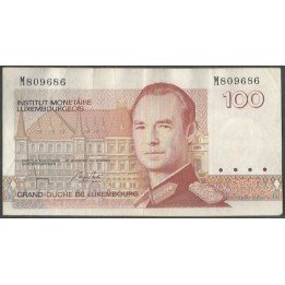 Luxemburgo 100 Francs ND1986 P58