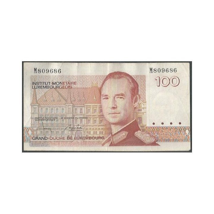 Luxemburgo 100 Francs ND1986 P58