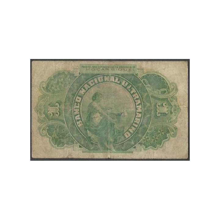Mozambique 1 Escudo 1 Sep 1941 P84 reverso