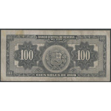 Peru, 100 Soles 23 Feb 1968 P86a