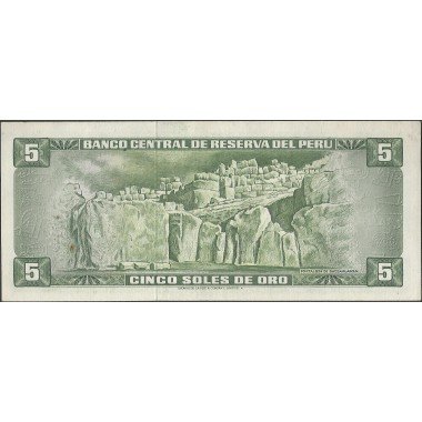 Peru, 5 Soles 4 May 1972 P99b