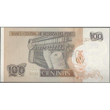Peru, 100 Intis 26 Jun 1987 P133