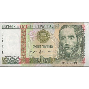 Peru, 1.000 Intis 28 Jun 1988 P136b