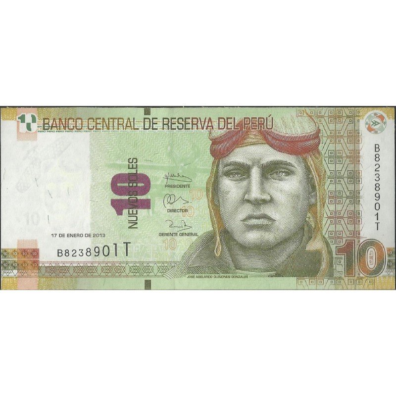 Peru, 10 Nuevos Soles 17 Ene 2013 P187