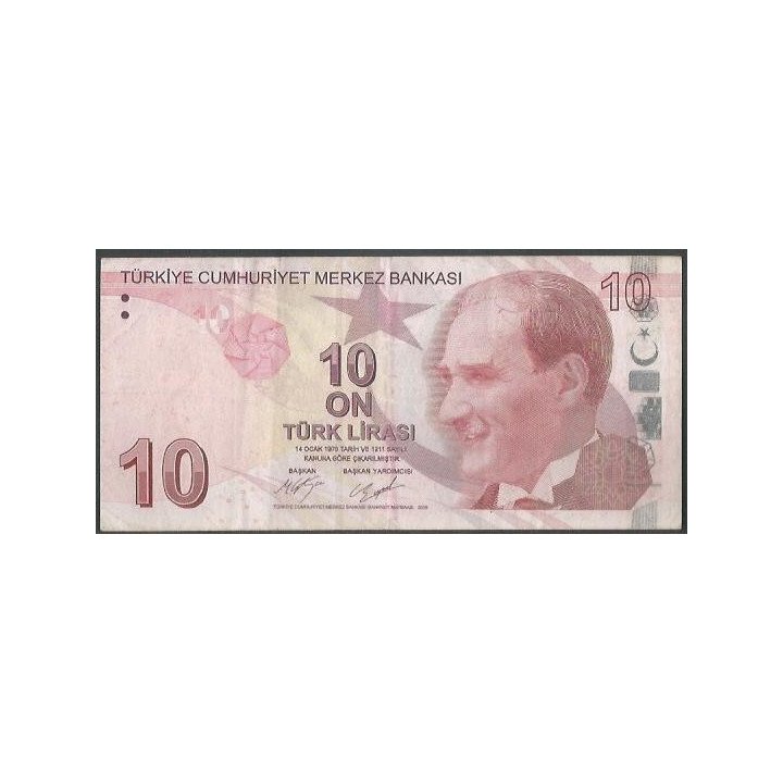 Turkya 10 Liras ND2009 P223c