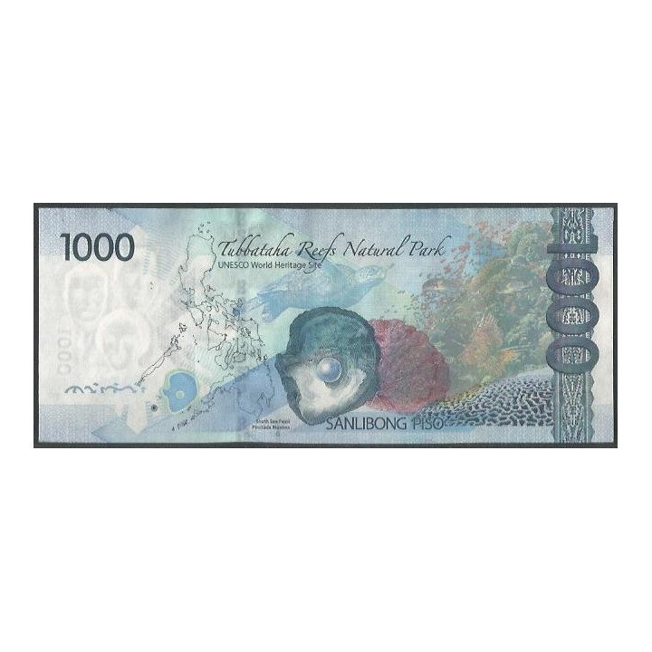 Filipinas 1.000 Piso 2012 P211a reverso