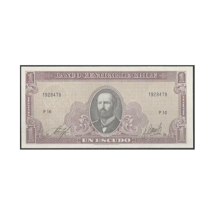 Chile 1 Escudo ND1964 Serie P P136 (2-1)