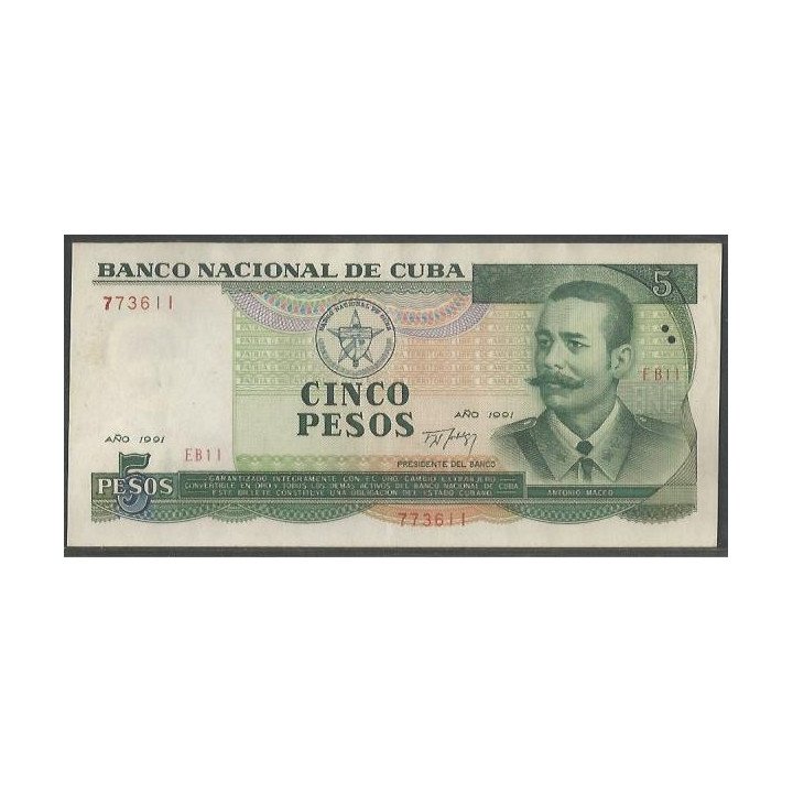 Cuba 5 Pesos 1991 P108