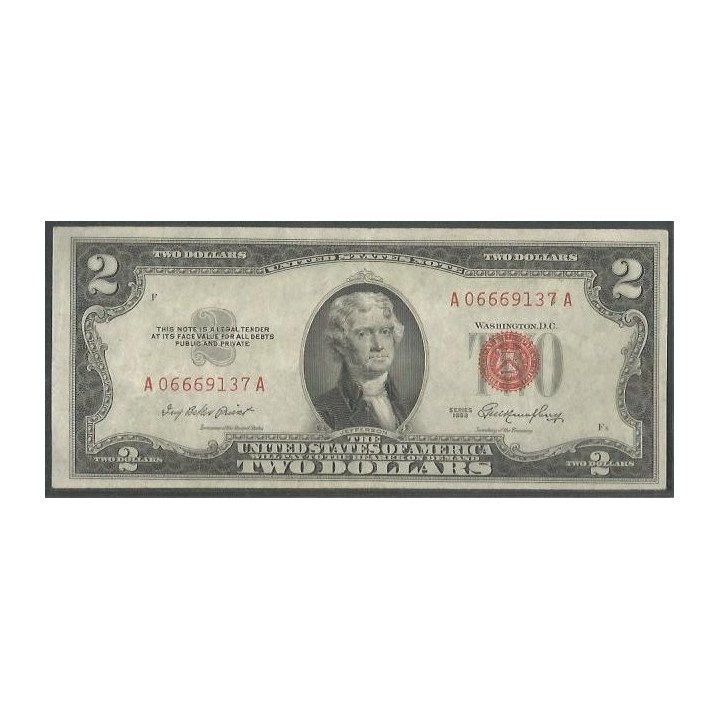 Estados Unidos 2 Dollars 1953 P380