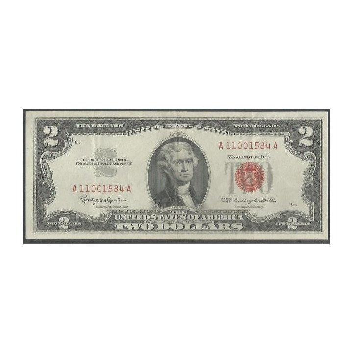 Estados Unidos 2 Dollars 1963 P382a
