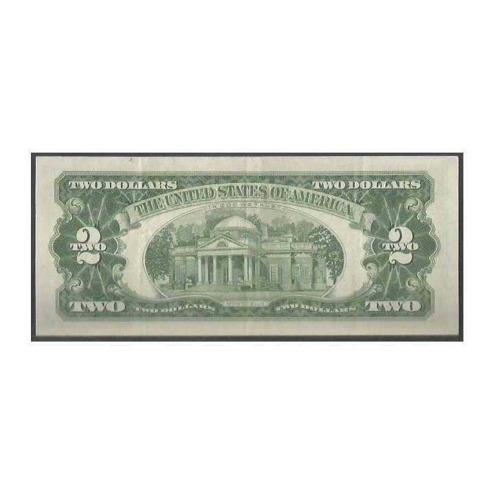 Estados Unidos 2 Dollars 1963 P382a reverso