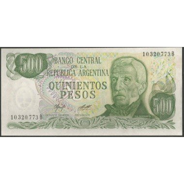 Argentina, 500 Pesos ND1977-82 Serie B P303a