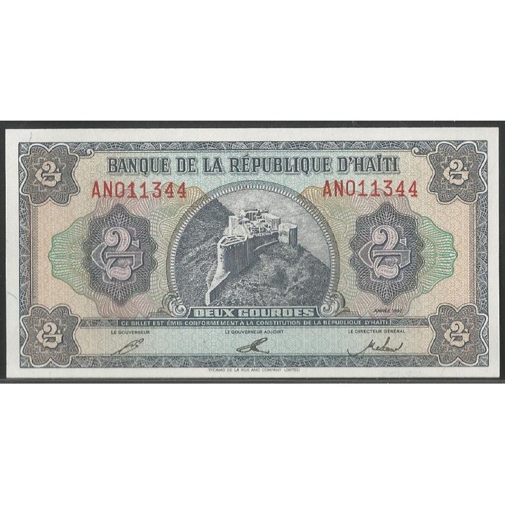 Haiti 2 Gourdes 1992 P260a