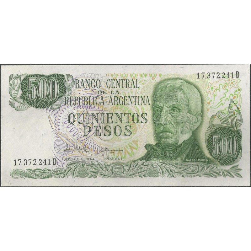 Argentina, 500 Pesos ND1977-81 Serie D P303c
