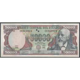 Ecuador 50.000 Sucres 10 Mar 1999 AG P130c