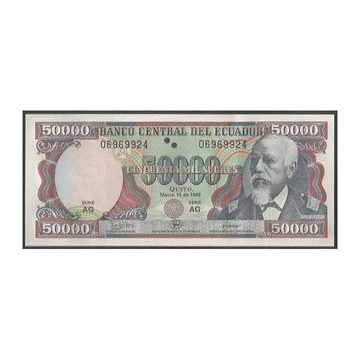 Ecuador 50.000 Sucres 10 Mar 1999 AG P130c