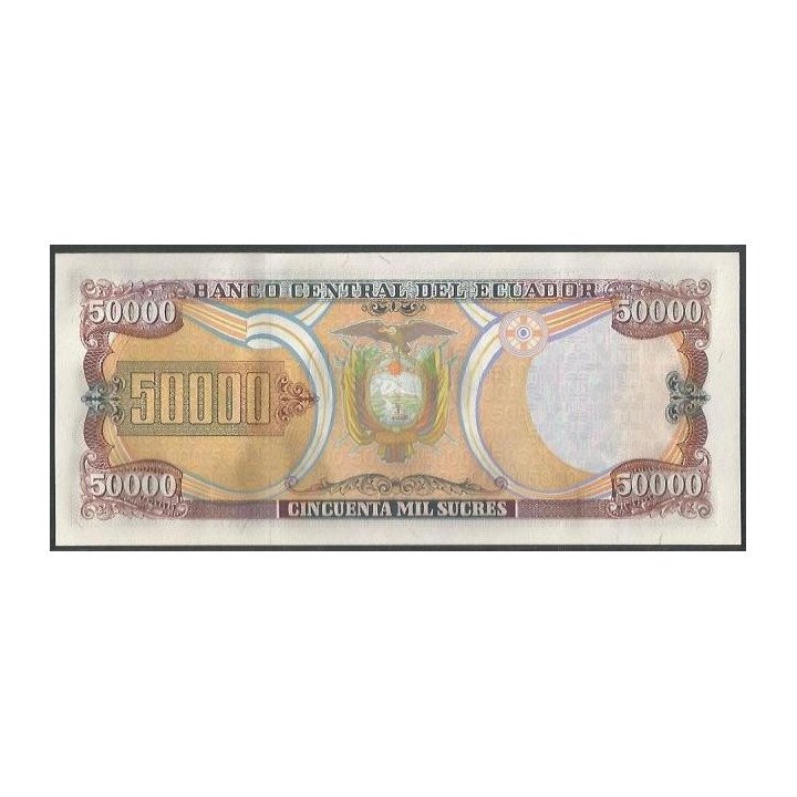 Ecuador 50.000 Sucres 10 Mar 1999 AG P130c reverso