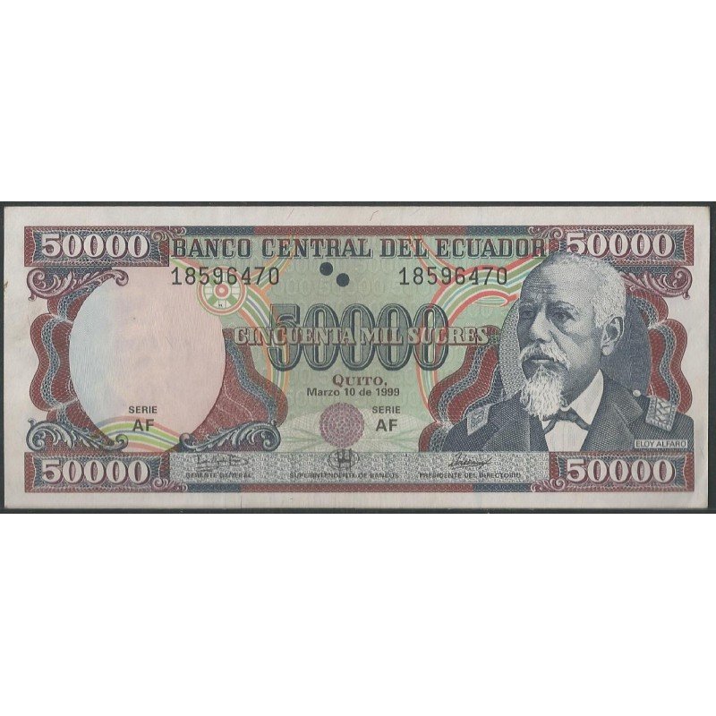 Ecuador, 50.000 Sucres 10 Mar 1999 AF P130c
