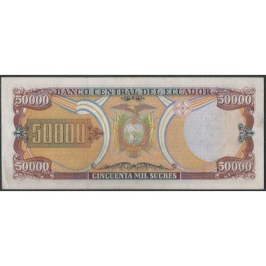 Ecuador, 50.000 Sucres 10 Mar 1999 AF P130c