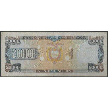 Ecuador, 20.000 Sucres 26 Mar 1999 AJ P129c