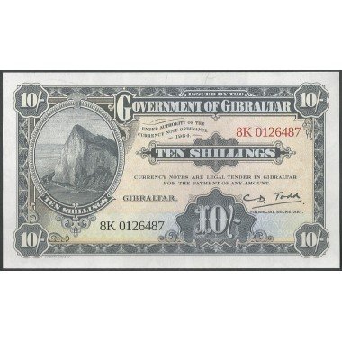 Gibraltar, 10 Shillings ND2018 P41