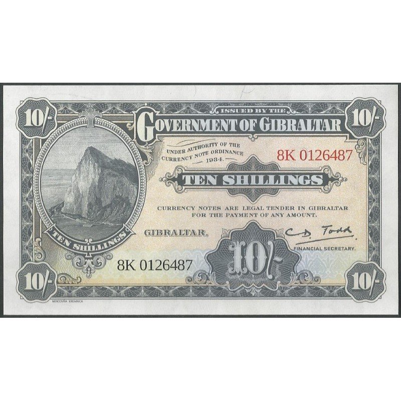 Gibraltar, 10 Shillings ND2018 P41