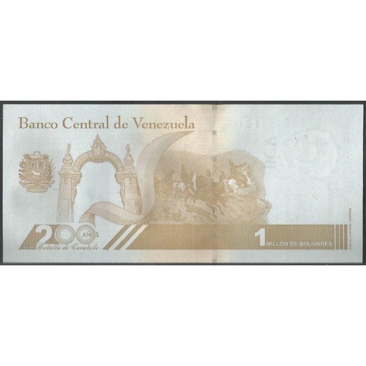 Venezuela 1.000.000 Bolivares 3 Sep 2020 E8 Dig P114a reverso