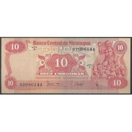 Nicaragua 10 Cordobas D1979 E P134