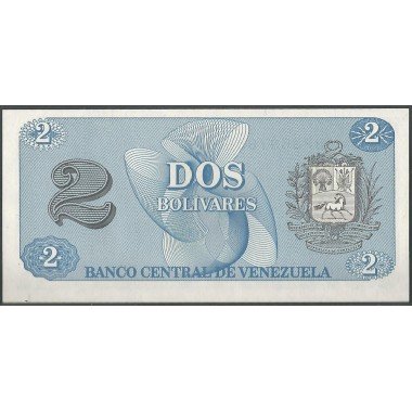 Venezuela, 2 Bolivares 5 Oct 1989 BP 7 Dig P69