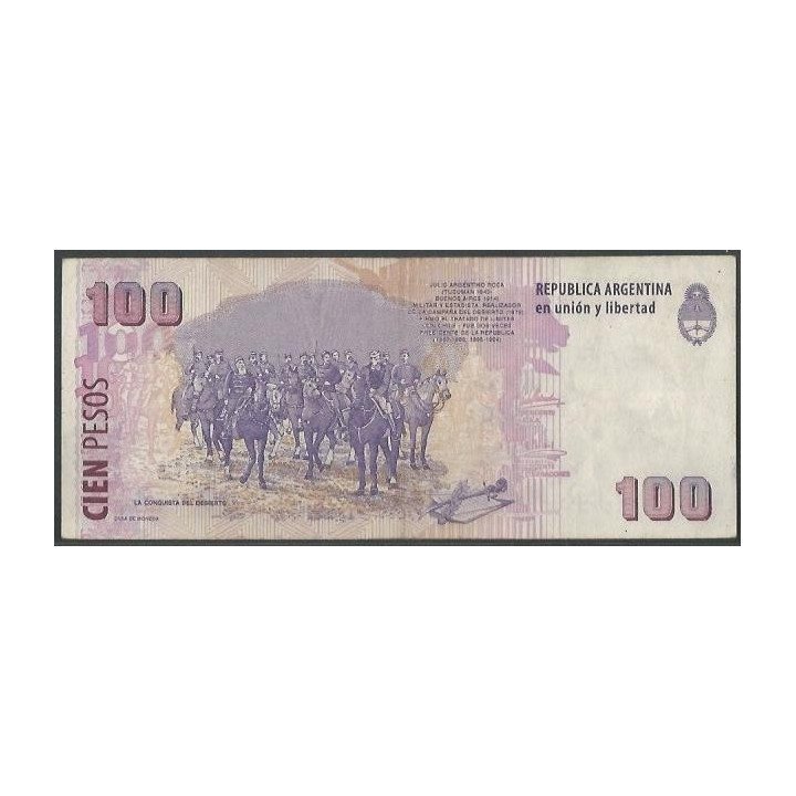 Argentina 100 Pesos ND2003 Serie K P357a reverso