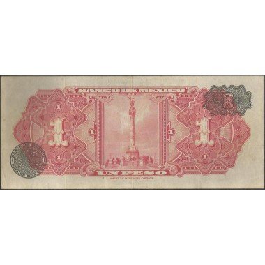 Mexico, 1 Peso 4 Dic 1957 Serie HB P59c