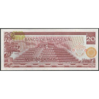 Mexico, 20 Pesos 8 Jul 1976 Serie CD P64c