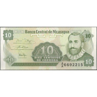 Nicaragua, 10 Centavos 1991 P169a