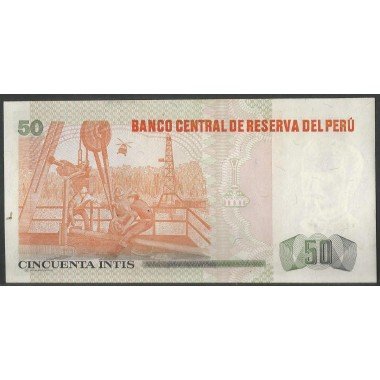 Peru, 50 Intis 6 Mar 1986 P131a