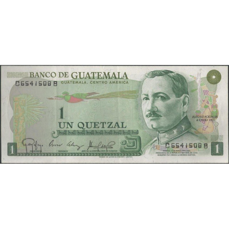 Guatemala, 1 Quetzal 6 Ene 1983 P59c