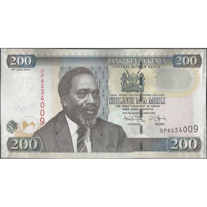 Kenya 200 Shillings 16 Jul 2010 P49e