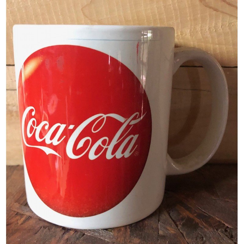 Mugs Coca-Cola Letrero rojo redondo