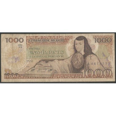 Mexico, 1.000 Pesos 19 Jul 1985 Serie YK P85