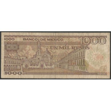 Mexico, 1.000 Pesos 19 Jul 1985 Serie YK P85