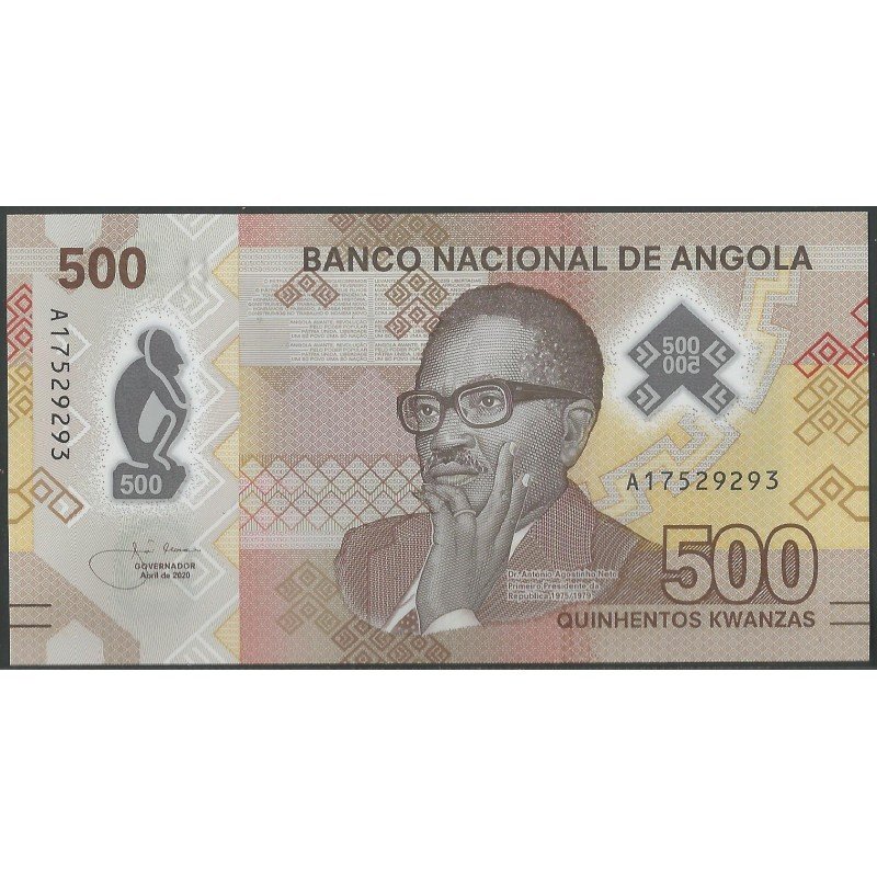 Angola, 500 Kwnazas Abr 2020 P161
