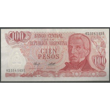 Argentina, 100 Pesos ND1976-8 Serie E P302b