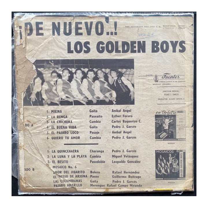 Los Golden Boys - Colombia reverso