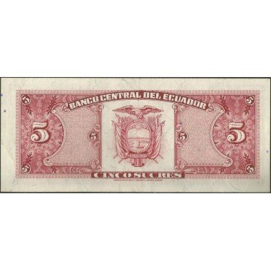 Ecuador, 5 Sucres 22 Nov 1988 IC P113d
