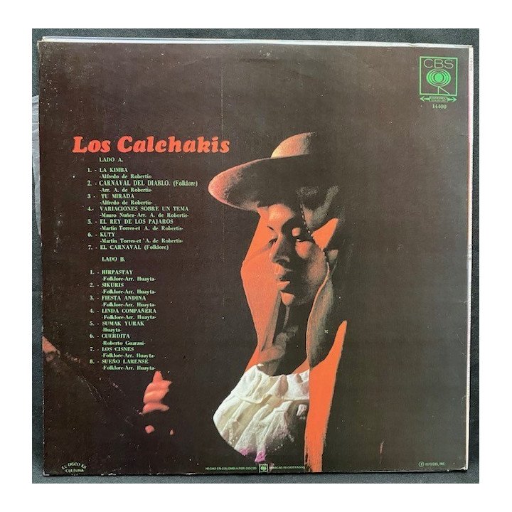 Los Calchakis Musica indigena de America - Colombia reverso