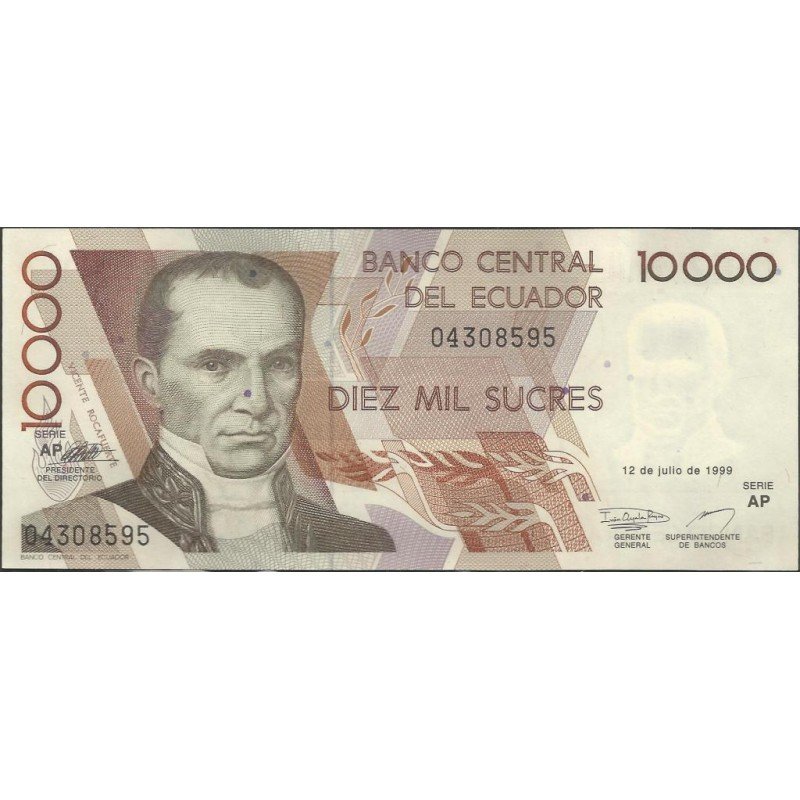 Ecuador, 10.000 Sucres 12 Jul 1999 AP