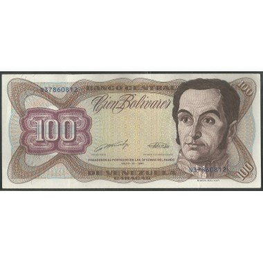 Venezuela, 100 Bolivares 31 May 1990 N 8 Dig P66c