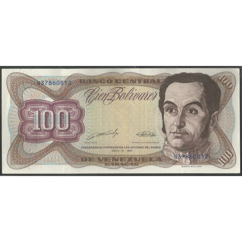 Venezuela, 100 Bolivares 31 May 1990 N 8 Dig P66c