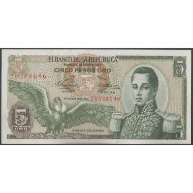 Billete de 5 Pesos 11 Nov 1965 BGW130
